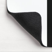 Schwarz und Weiß Mousepad (Ecke)