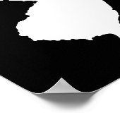 Schwarz und Weiß - New Jersey Poster (Ecke)