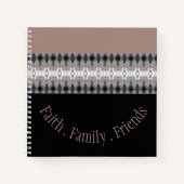 Schwarz und Weiß Notizblock (Vorderseite)