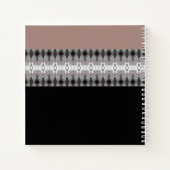 Schwarz und Weiß Notizblock (Rückseite)