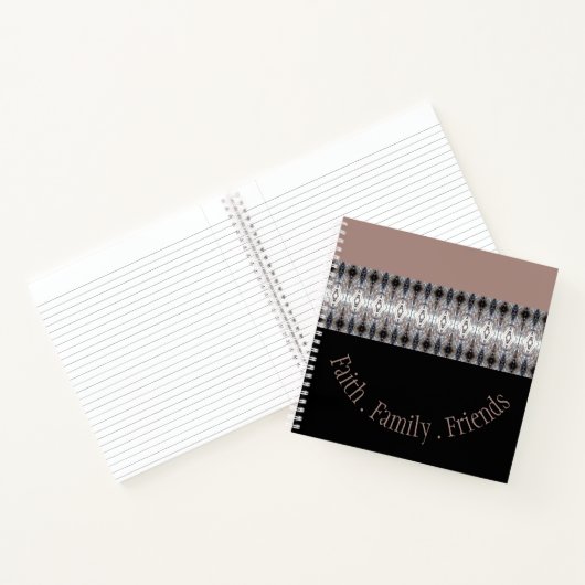 Schwarz und Weiß Notizblock (Innenseite)