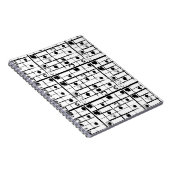 SCHWARZ UND WEISS NOTIZBLOCK (Rechte Seite)