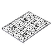 SCHWARZ UND WEISS NOTIZBLOCK (Linke Seite)