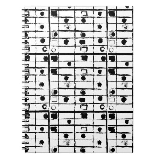 SCHWARZ UND WEISS NOTIZBLOCK (Vorderseite)