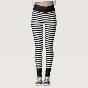 Schwarz und Weiß oder benutzerdefinierte Farbe ges Leggings
