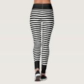 Schwarz und Weiß oder Farbe gestrichen Leggings (Rückseite)