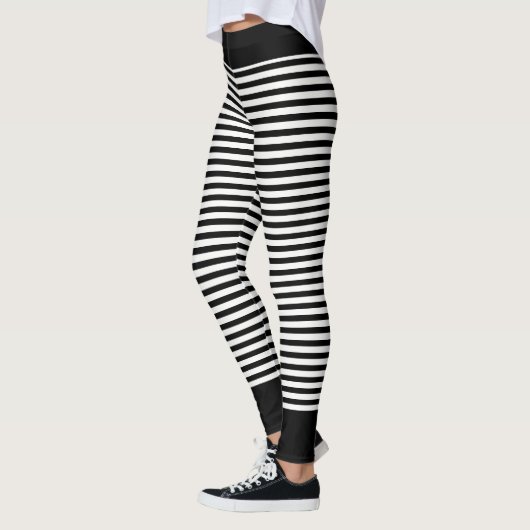 Schwarz und Weiß oder Farbe gestrichen Leggings (Links)