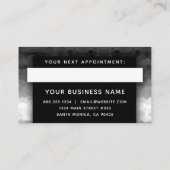 Schwarz und Weiß Ombre Moderne Elegant Beruflich Terminkarte (Rückseite)