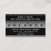 Schwarz und Weiß Ombre Moderne Elegant Beruflich Terminkarte (Rückseite)