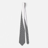 Schwarz und Weiß Op Art Design, Neck Tie Krawatte (Vorderseite)