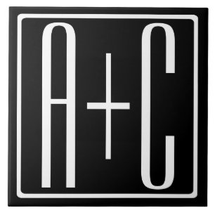 Schwarz und Weiß   Paarinitiativen Fliese