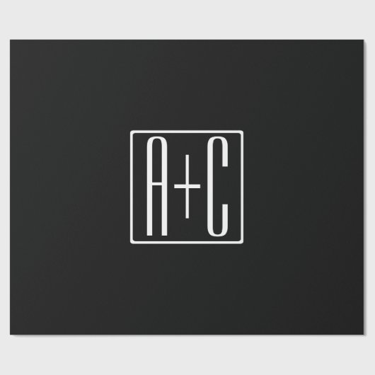 Schwarz und Weiß | Paarinitiativen Geschenkpapier (Flach)