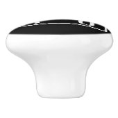 Schwarz und Weiß | Paarinitiativen Keramikknauf (Seitenansicht)