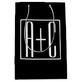 Schwarz und Weiß | Paarinitiativen Mittlere Geschenktüte (Vorderseite)