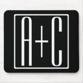 Schwarz und Weiß | Paarinitiativen Mousepad (Vorne)