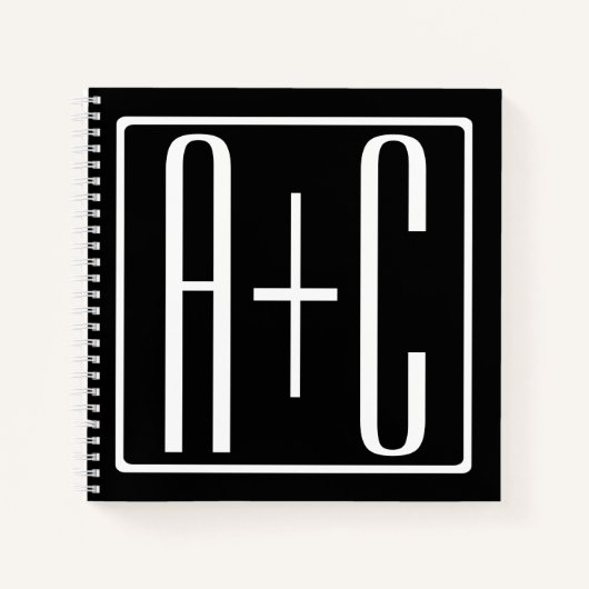 Schwarz und Weiß | Paarinitiativen Notizblock (Vorderseite)