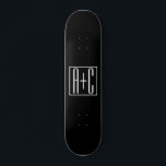 Schwarz und Weiß | Paarinitiativen Skateboard<br><div class="desc">Perfekt für ein Doppelmonogramm oder sogar ein Logo. Vielen Dank für Ihren Einkauf!</div>