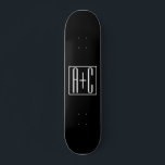Schwarz und Weiß | Paarinitiativen Skateboard<br><div class="desc">Perfekt für ein Doppelmonogramm oder sogar ein Logo. Vielen Dank für Ihren Einkauf!</div>