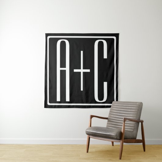 Schwarz und Weiß | Paarinitiativen Wandteppich (Beispiel)