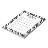 Schwarz und Weiß Personalisiert zu machen Notizblock (Rotiert)