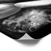 Schwarz und Weiß/ Positives Energiepaket erstellen Poster (Ecke)