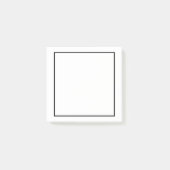 Schwarz und Weiß Post-it Klebezettel (Vorderseite)