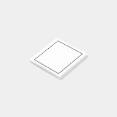 Schwarz und Weiß Post-it Klebezettel (angewinkelt)