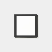 Schwarz und Weiß Post-it Klebezettel (Vorderseite)