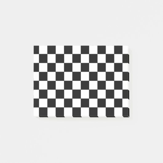 Schwarz und Weiß Post-it Klebezettel (Vorderseite)