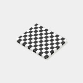 Schwarz und Weiß Post-it Klebezettel (angewinkelt)