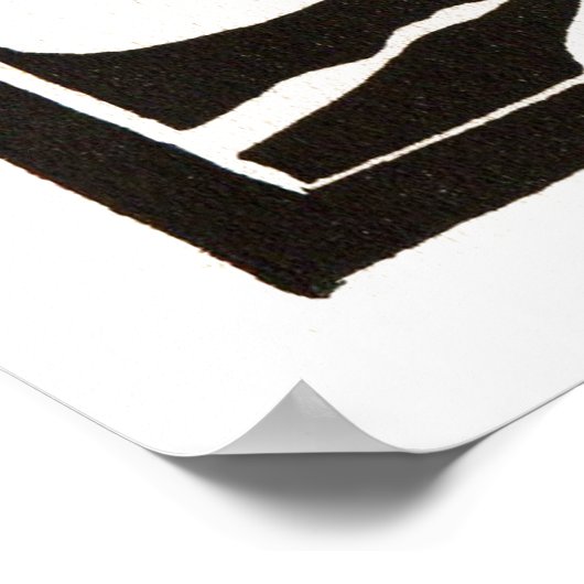 SCHWARZ UND WEISS POSTER (Ecke)