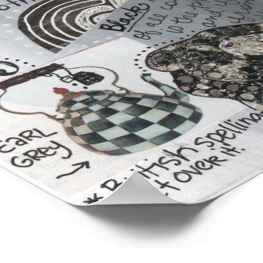 Schwarz und Weiß Poster (Ecke)