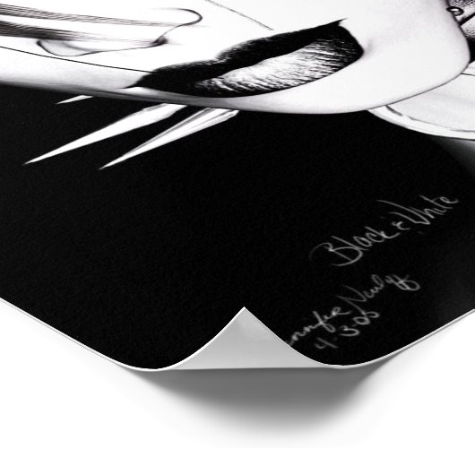 Schwarz und Weiß Poster (Ecke)