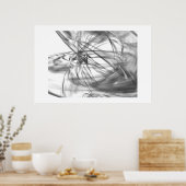 Schwarz und Weiß Poster (Küche)