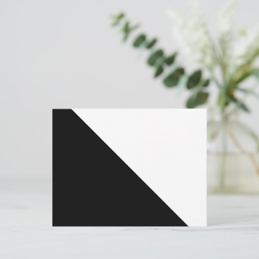 Schwarz und Weiß Postkarte (Stehend Vorderseite)