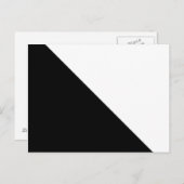 Schwarz und Weiß Postkarte (Vorne/Hinten)