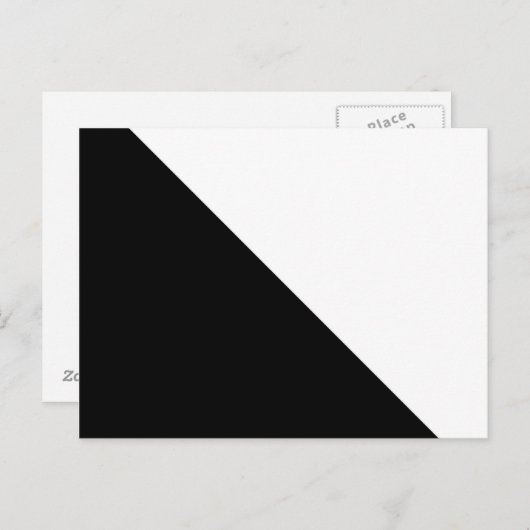 Schwarz und Weiß Postkarte (Vorne/Hinten)