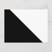 Schwarz und Weiß Postkarte (Vorderseite)