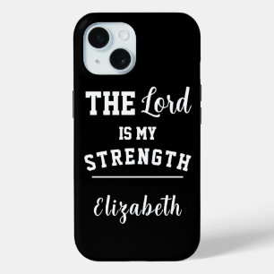 Schwarz und Weiss Psalm 28,7 Der Herr ist meine St Case-Mate iPhone Hülle