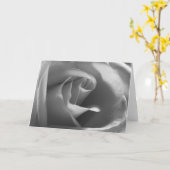 Schwarz-und-Weiß-Rose Karte (Gelbe Blume)