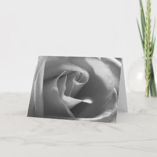Schwarz-und-Weiß-Rose Karte