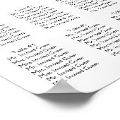 Schwarz und Weiß Rosen Rosa rosa Bow Poster (Ecke)