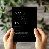 Schwarz und Weiß Save the Date