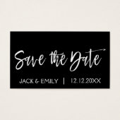 Schwarz und Weiß Save the Date (Vorderseite)
