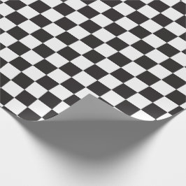 Schwarz und [weiß] Schachbrett Schachbrett-Schachb Geschenkpapier