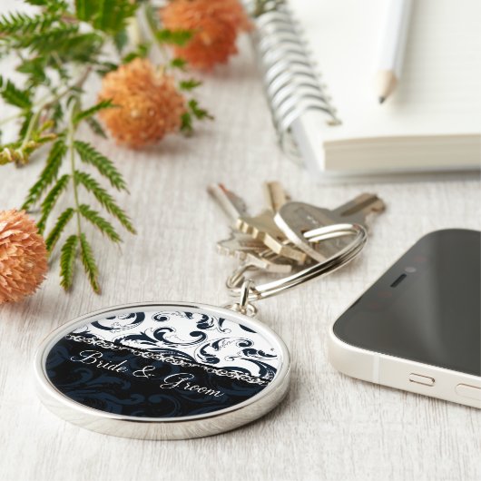 Schwarz und Weiß Schlüsselanhänger (Seite)