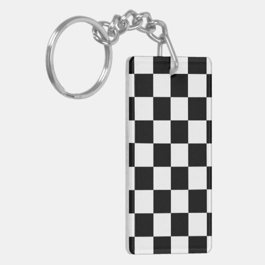 Schwarz und Weiß Schlüsselanhänger (Vorderseite links)
