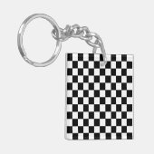 Schwarz und Weiß Schlüsselanhänger (Vorderseite links)