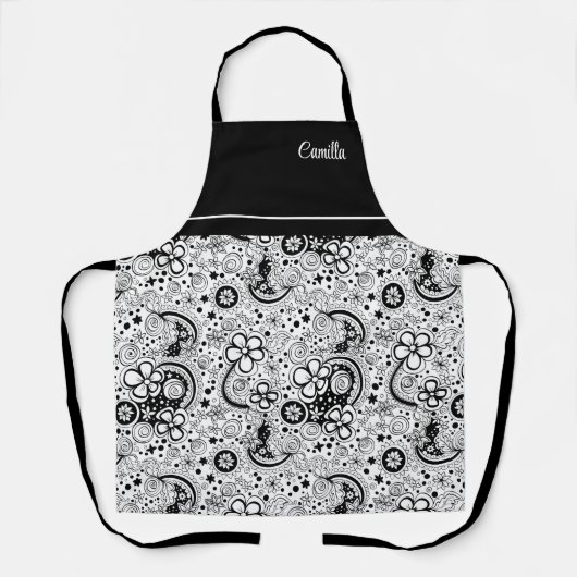 Schwarz und Weiß Schürze (Vorderseite)