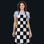 SCHWARZ UND WEISS SCHÜRZE<br><div class="desc">SCHWARZ UND WEISS ÜBERPRÜFT. RASCH FLAG. CHESS BOARD. ICH LIEBE COOKING. COOKING IST WIE CHESS. BLACK UND WEISSE SCHÜRZE. PLATZ. NASCAR SPEEDWAY-SCHÜRZE. PIT-CREW. RACE CAR DRAG RACING. B&W.</div>